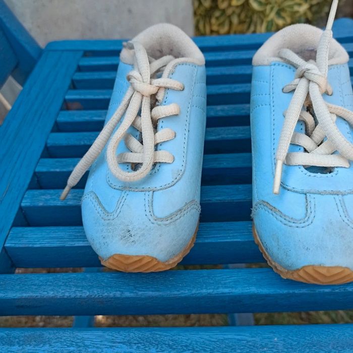 baskets chaussures bleues unisexe enfant bébé Decathlon pointure 23 - photo numéro 4