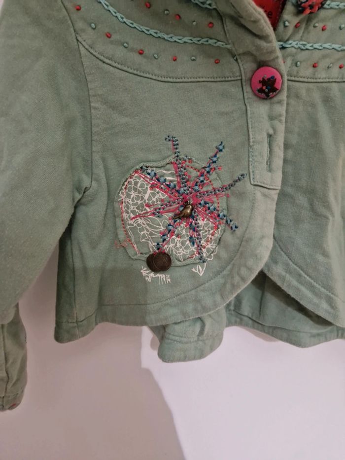 Gilet Marese taille 2 ans vert - photo numéro 2