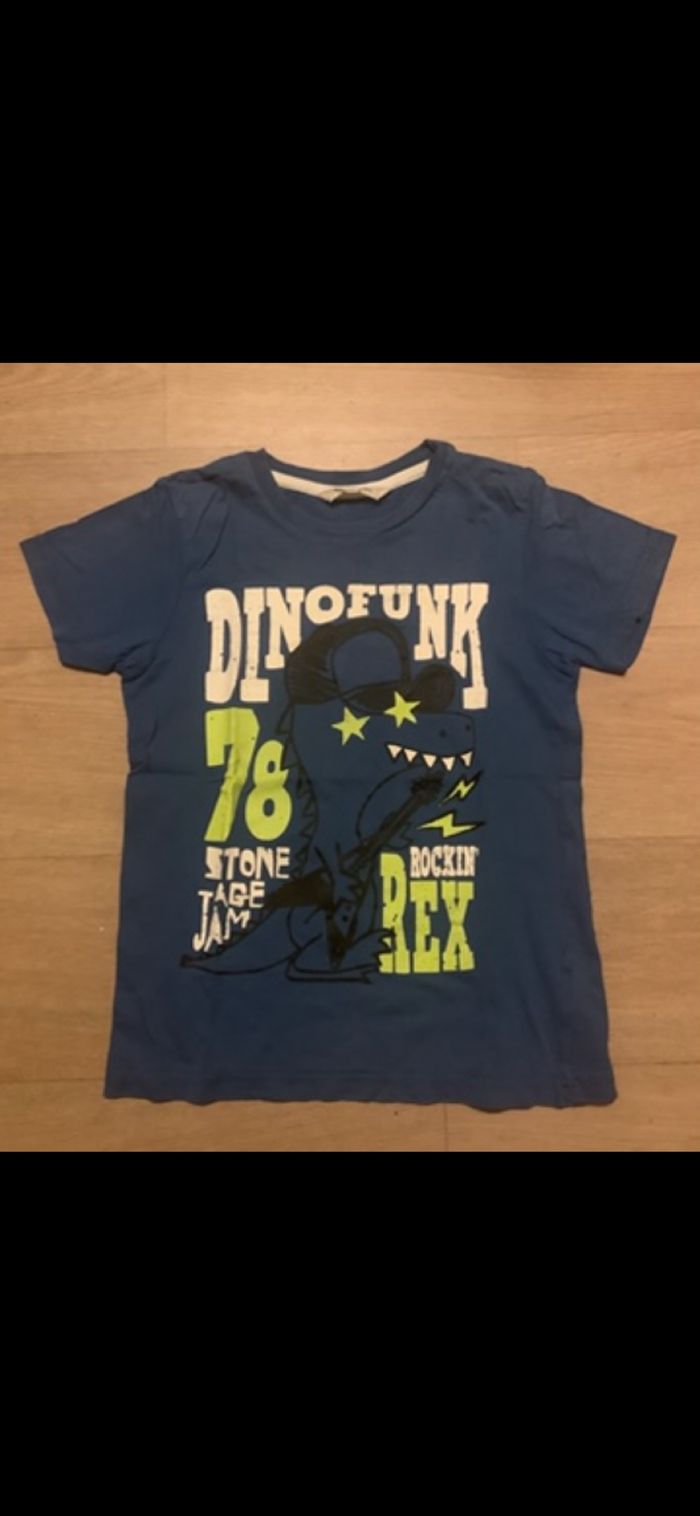 Ensemble été garçon bleu short et tee shirt 6/8ans marque H&M - photo numéro 3
