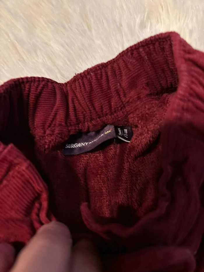 Pantalon bordeau en velours - photo numéro 2