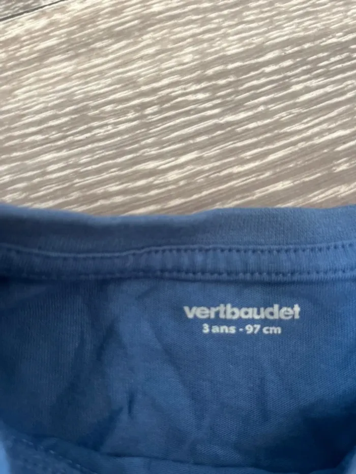 Tee shirt loup verbaudet 3 ans neuf - photo numéro 4
