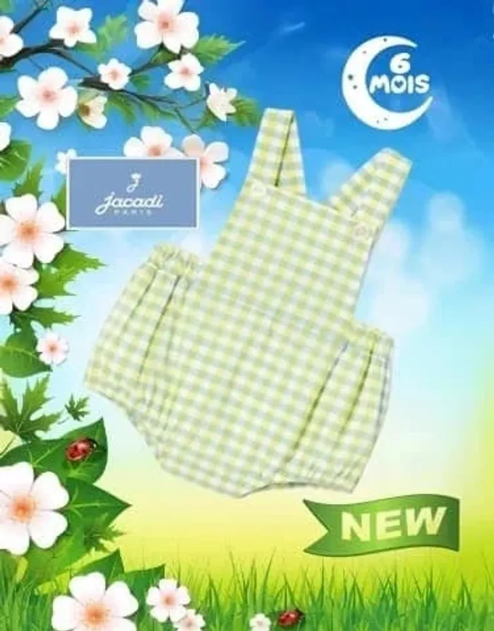 💦 Barboteuse neuve Jacadi taille 6 mois vert - photo numéro 2