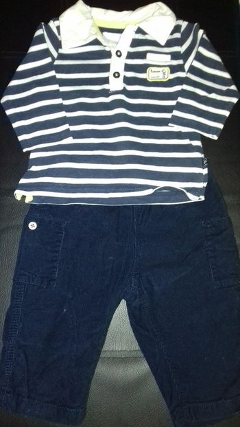 Ensemble obaibi et petit bateau 6 mois
