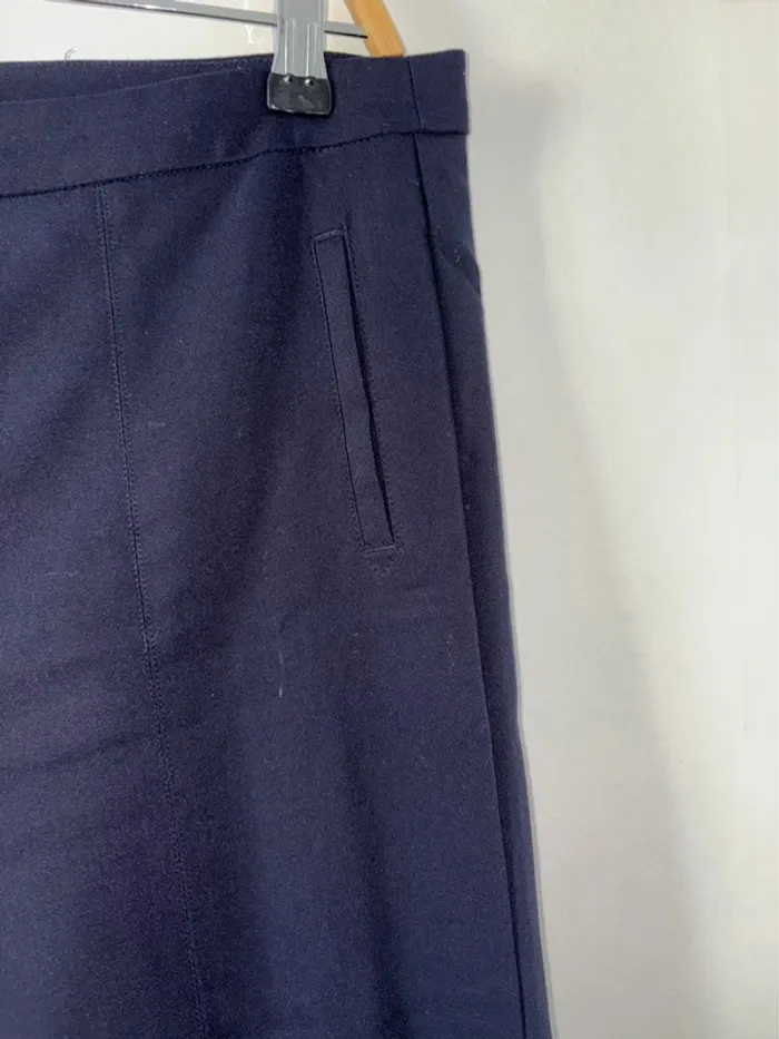 Pantalon à pinces femme Sfera taille 44 bleu marine en très bon état - photo numéro 9
