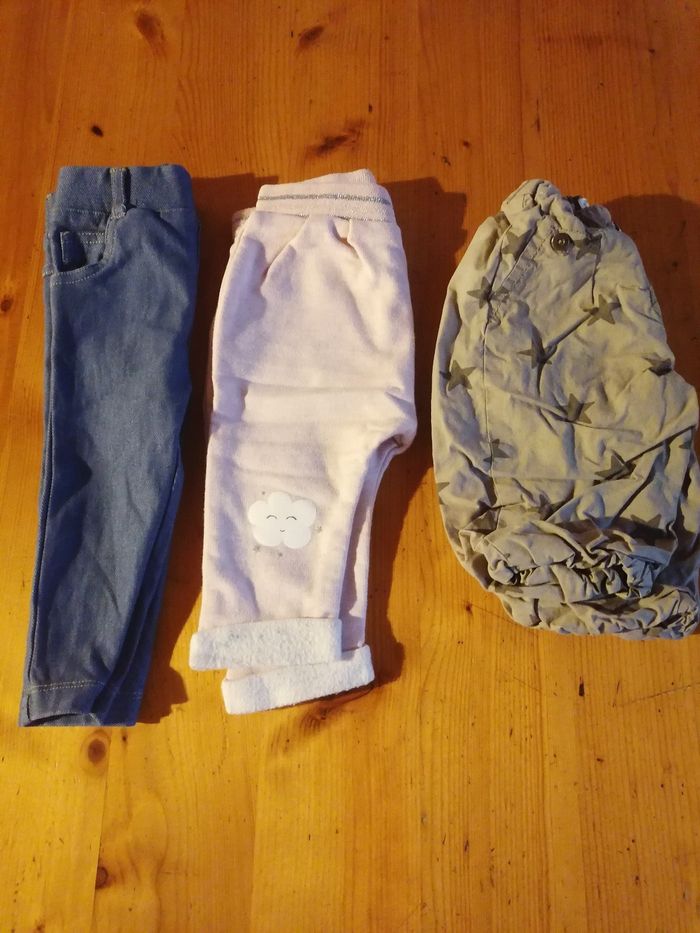 Lot pantalon fille