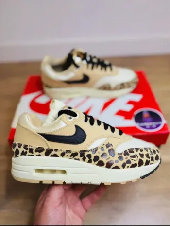 Nike Air Max 1 Leopard Sesame Velvet Brown Taille 38