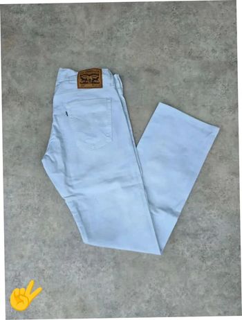 Jeans Levi's 514 W32 FR42 L32 coupe droite blanc Homme Men pan374b