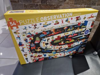 Puzzle enfant Djeco Rallye Automobile 54 pièces