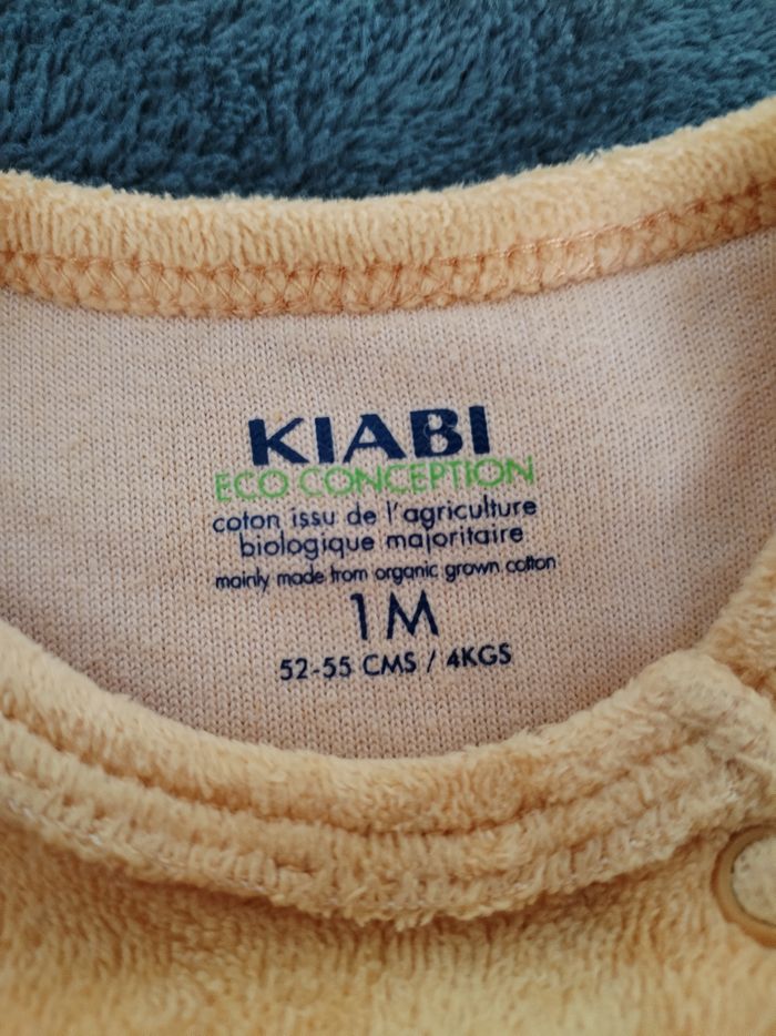 Pyjama/grenouillère 1 mois Kiabi - photo numéro 3