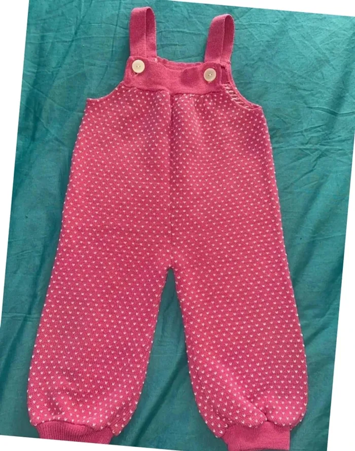 Salopette fille vintage 12 mois