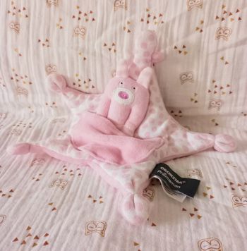Doudou lapin Orchestra rose