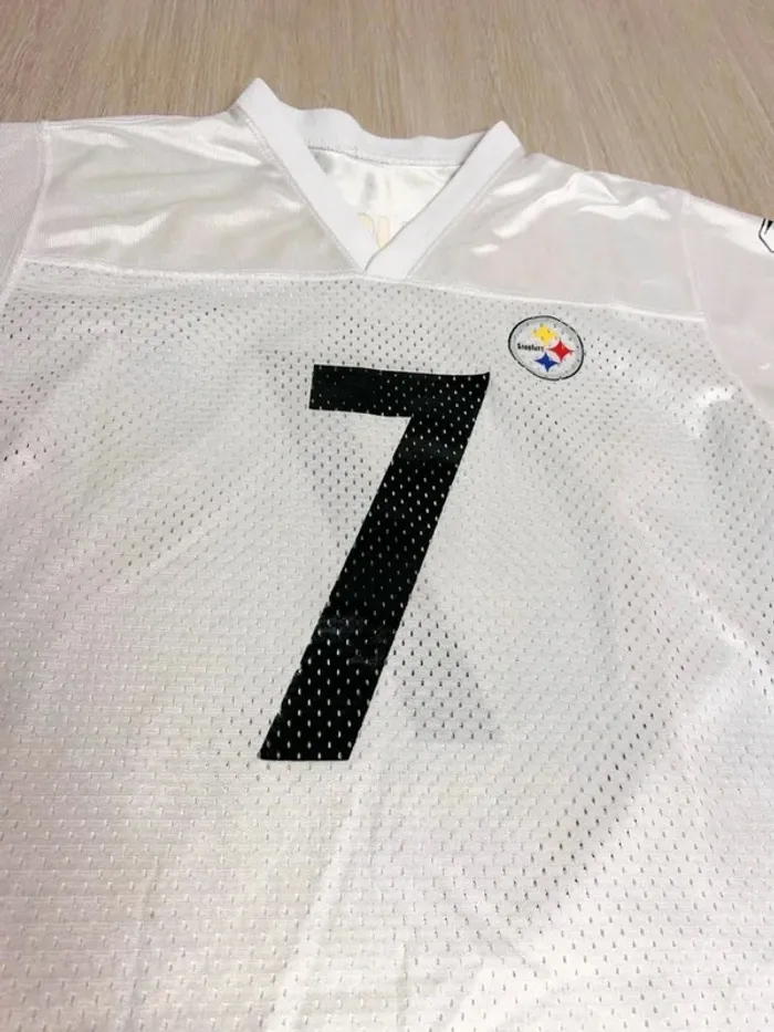 🏈 Maillot NFL Reebok Ben Roethlisberger Pittsburgh Steelers -  Taille L enfant équivalent S/M Femme - photo numéro 5
