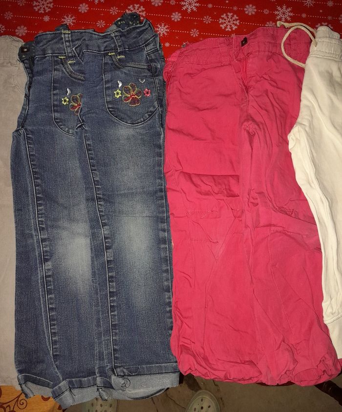 Pantalon jean survêtement fille t 4ans - photo numéro 3
