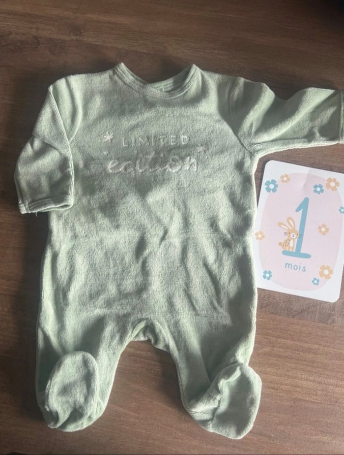 Pyjama velours 1 mois