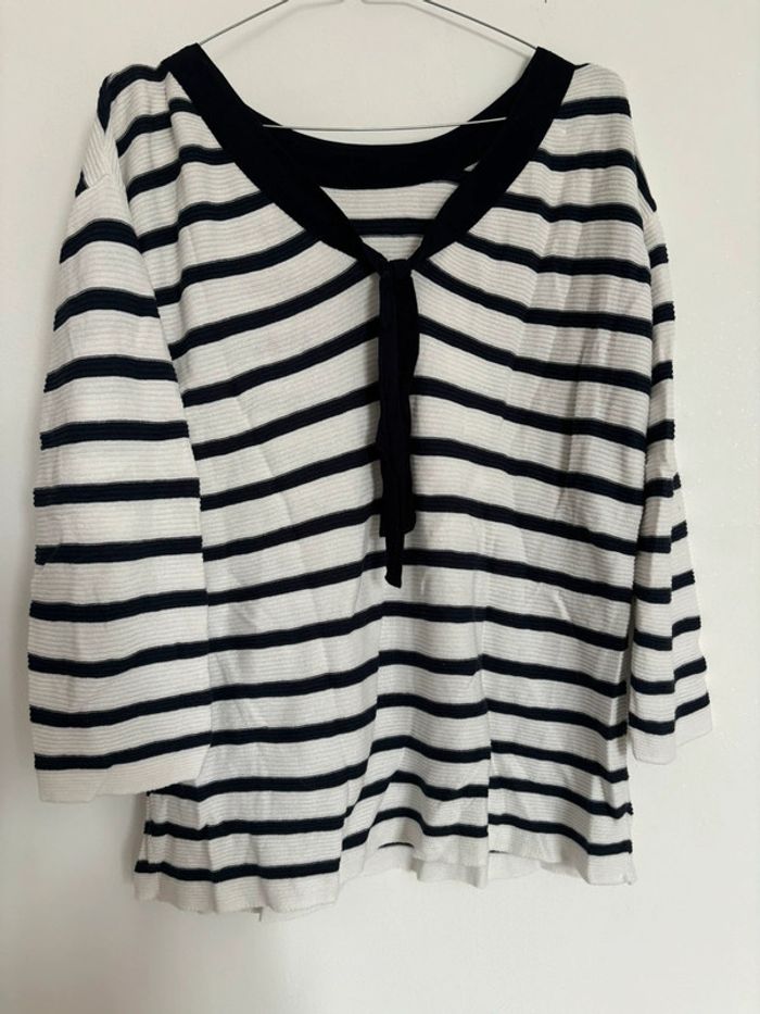 Pull rayé manches 3/4 Promod - photo numéro 3