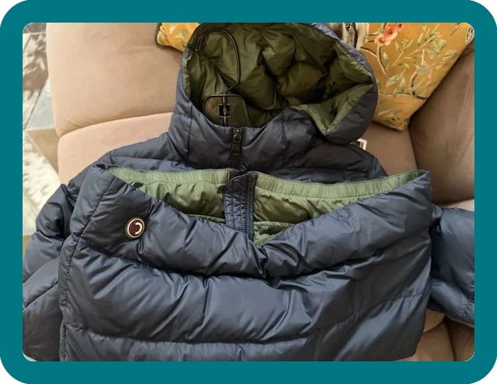 Doudoune longue bleue remplissage duvet 10 ans - Colmar - photo numéro 10