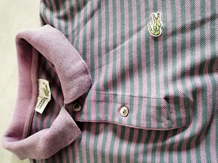 polo manches courtes rayé Lacoste - photo numéro 3