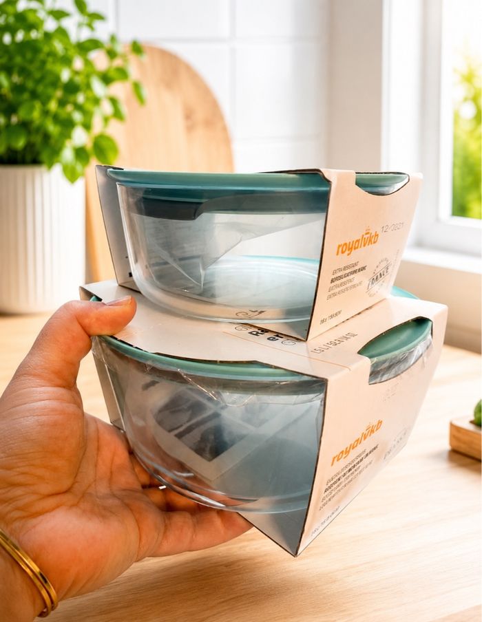 Lot de deux boîtes de conservation sous vide en verre royal vkb - photo numéro 3