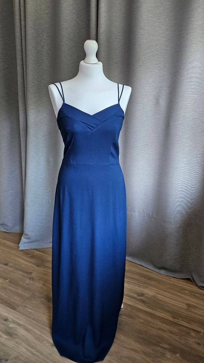 Robe longue bleue, taille 36, Etam - photo numéro 1