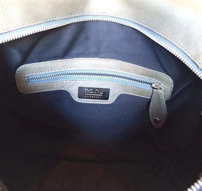 Sac a main kaki et noir Vintage pour femme, marque nonu, en très bon état - photo numéro 9