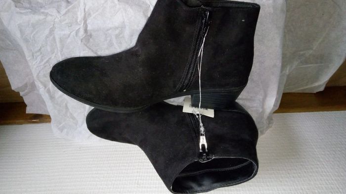 Bottine synthétique noir - photo numéro 3