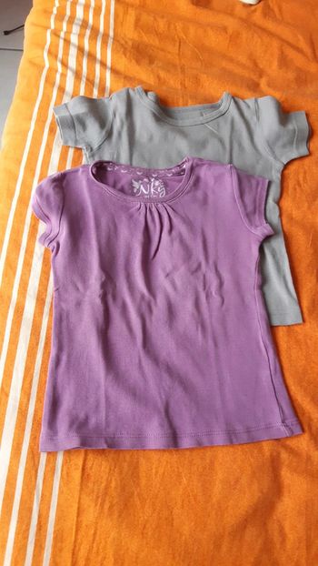 Lot de 2 T-shirts manches courtes 3 ans fille