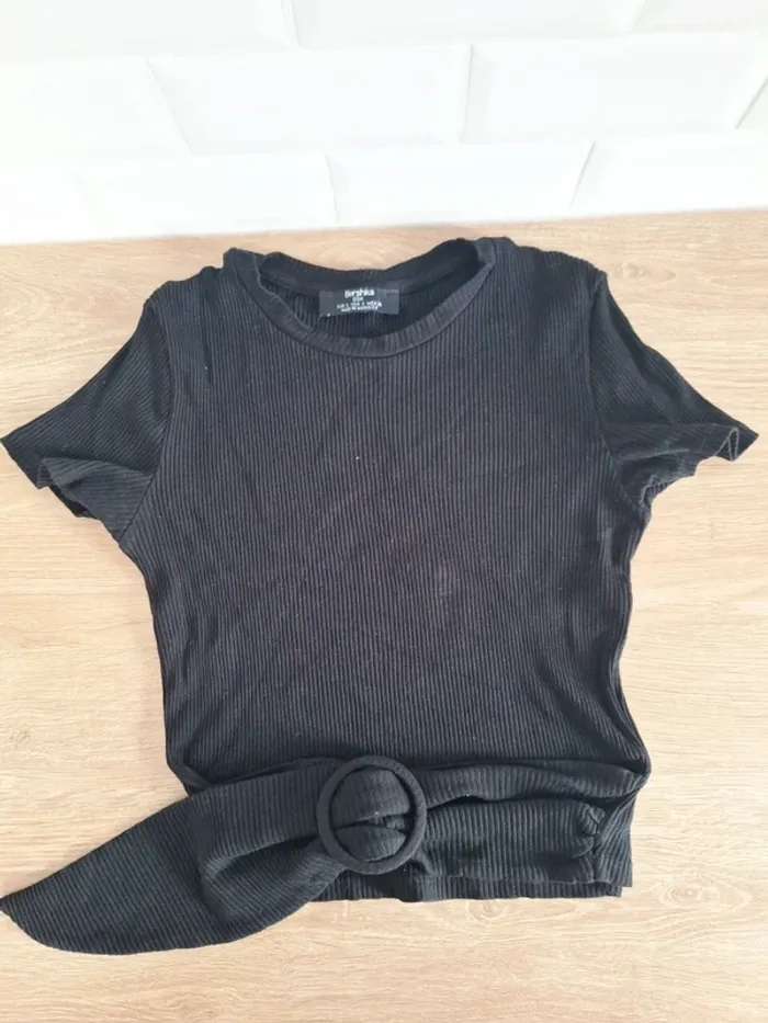 Haut noir Bershka