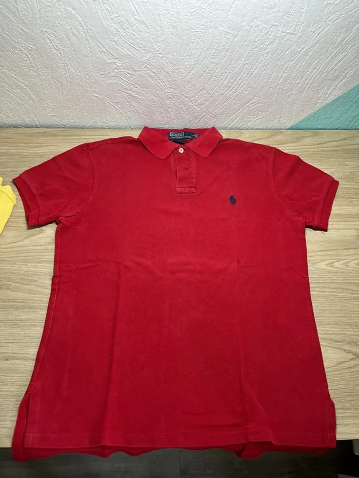 Lot de 2 Polo Ralph Lauren - taille S - couleur rouge et jaune - photo numéro 6