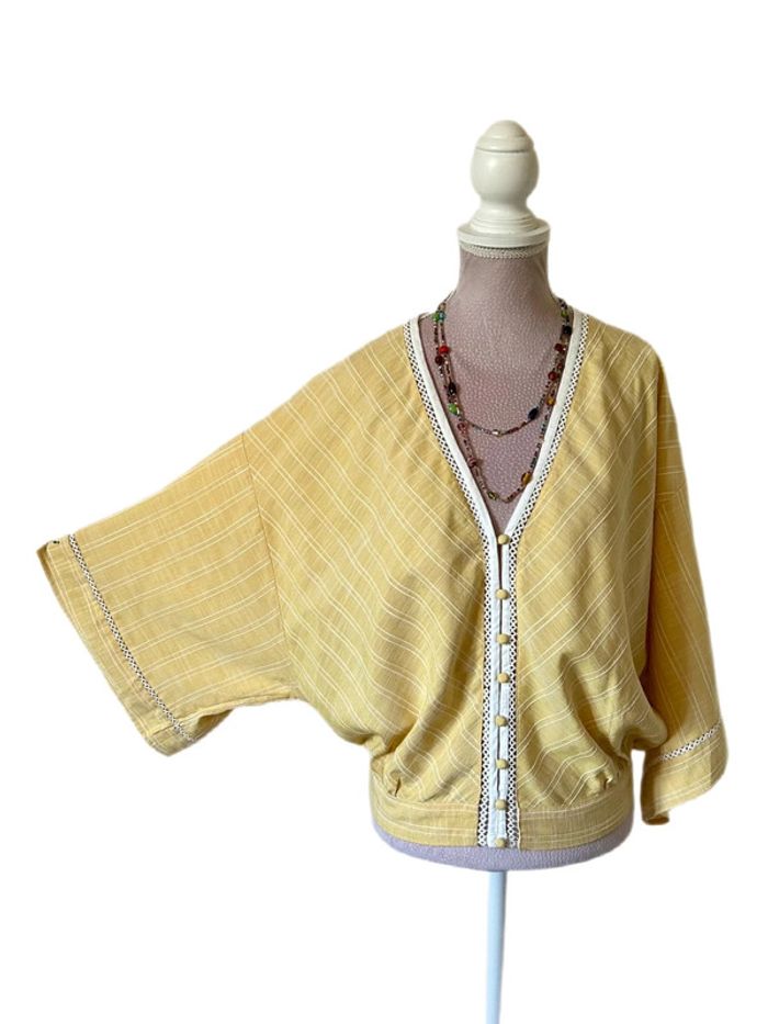 💛🌿Blouse bohème chic jaune pastel Lovestitch Made in India Pastel Boho Blouse🌿💛 - photo numéro 8
