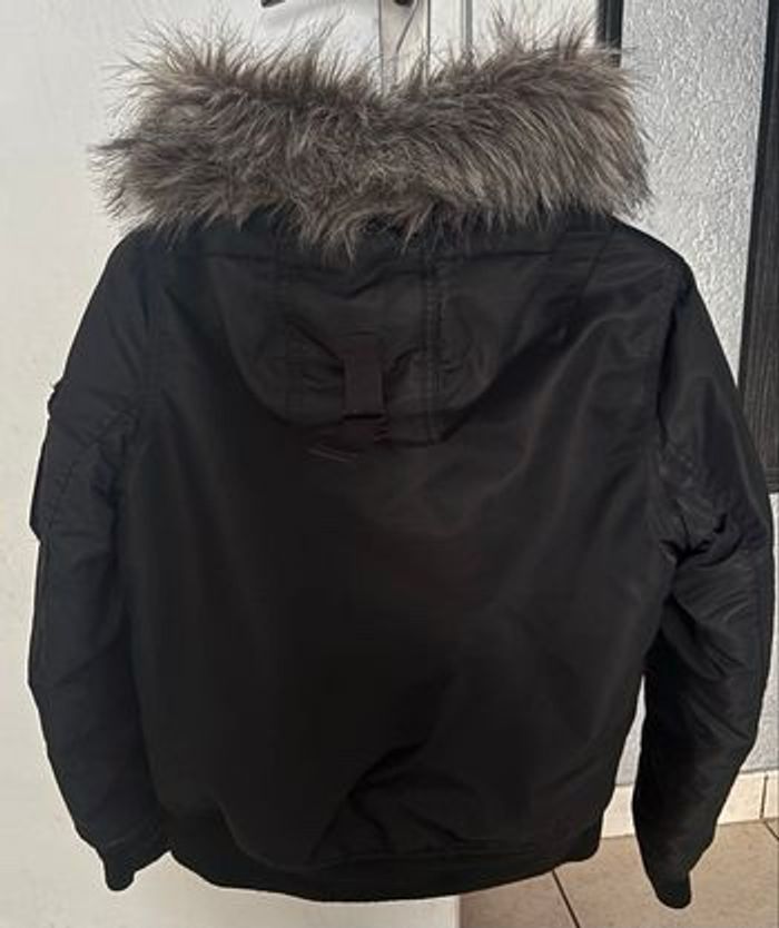 Veste bombers noir intérieur orange édition limitée vintage - photo numéro 3