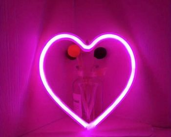 Néon décoration chambre coeur tendance neuf