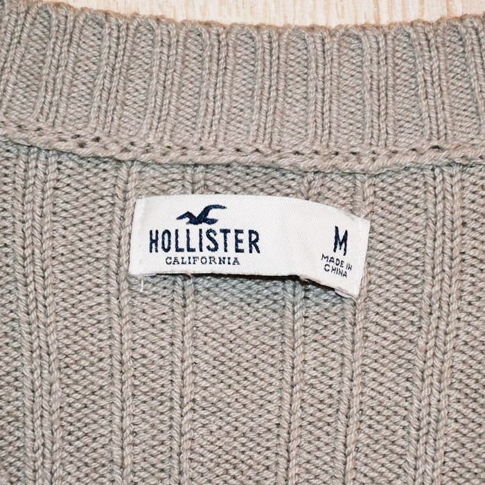 Hollister California Gilet Crop Top Femme Gris Taupe (Taille M) - photo numéro 8