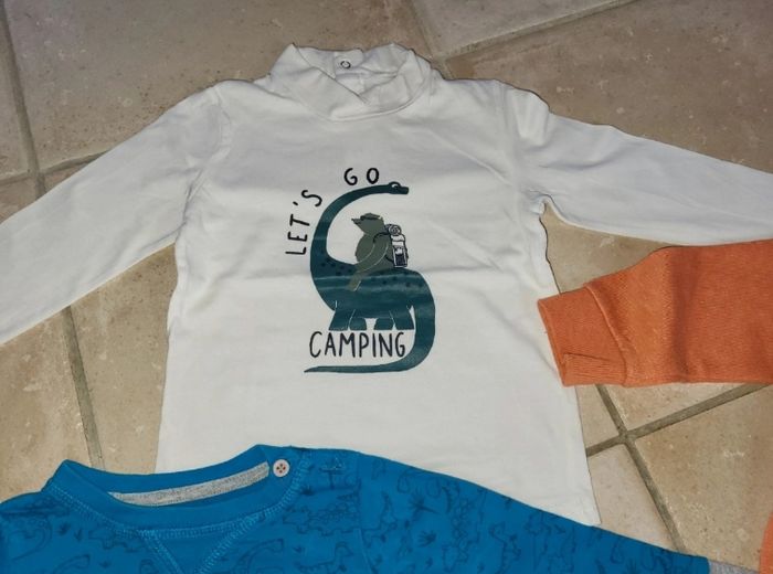 Lot 4 tee-shirt garçons dinosaure 18 mois - photo numéro 2