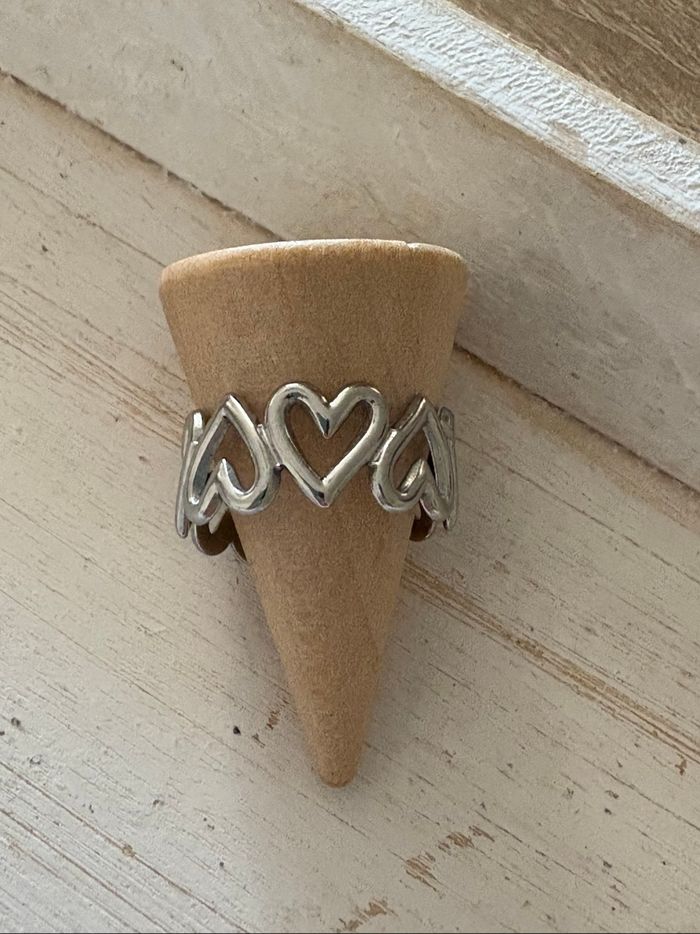 Bague argentée acier inoxydable - photo numéro 4