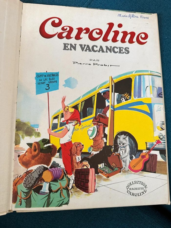 Grands albums Hachette Caroline en Vacances Pierre Probst livre bd vintage - photo numéro 3