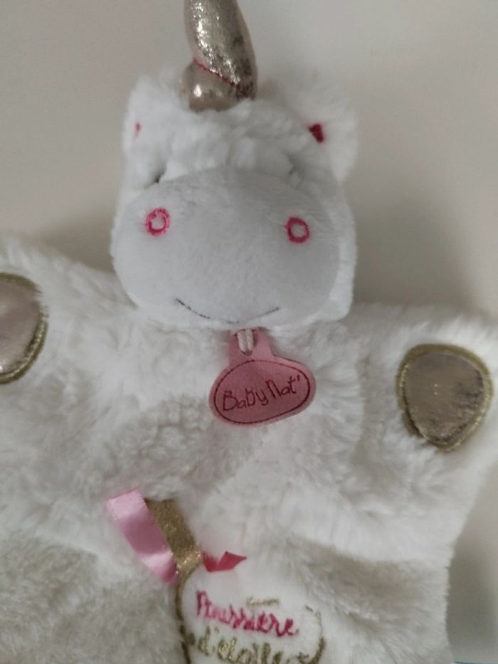 Doudou licorne marionnette Baby nat