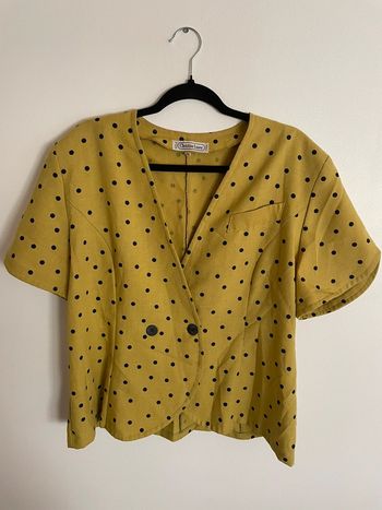 Blouse à pois vintage Christine Laure Paris