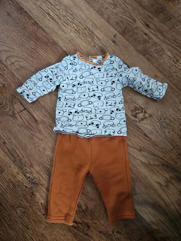 Ensemble avec haut réversible