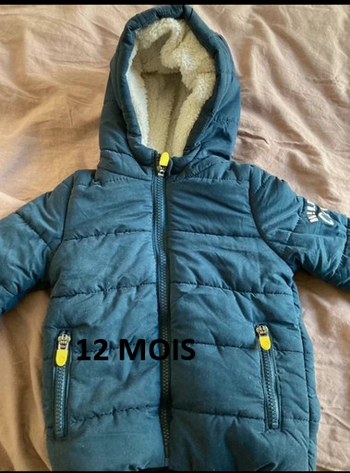Manteau garçon 12 mois