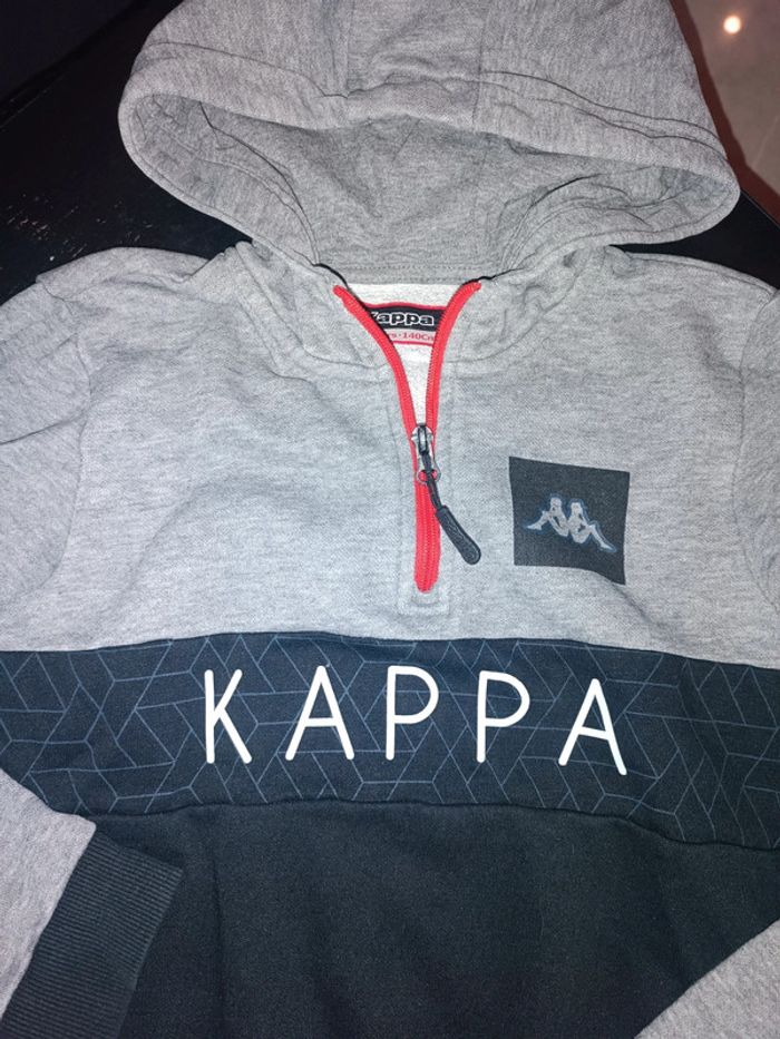 Pull à capuche kappa 10 ans - photo numéro 2