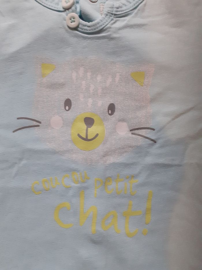 Sweet bleu ciel motif chat - photo numéro 2