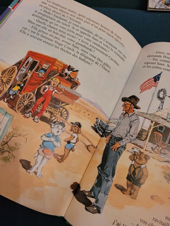 Caroline en Amérique USA Grand Canyon livre album rare multicolore Pierre Probst ours - photo numéro 6