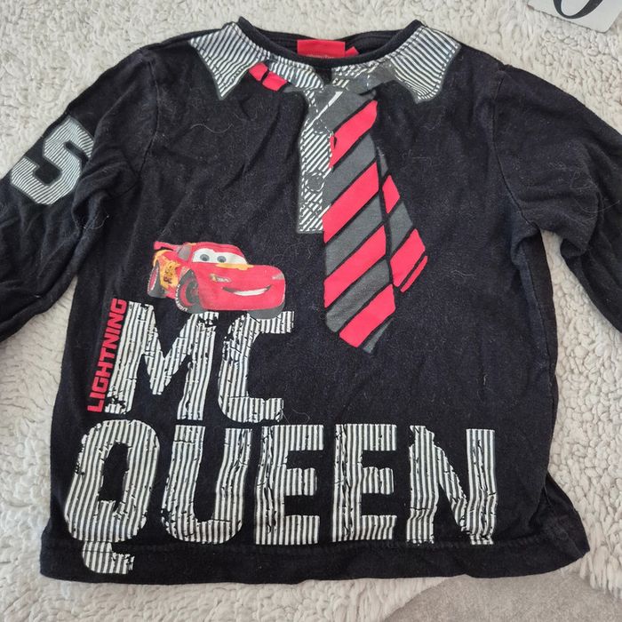 T shirt manche longue noir Cars disney 3ans - photo numéro 3