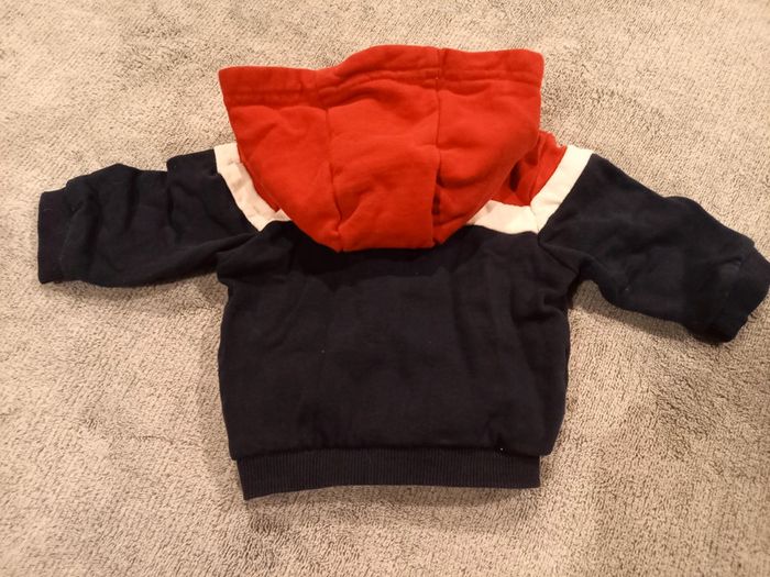 Gilet zippé à capuche vertbaudet 3mois - photo numéro 5