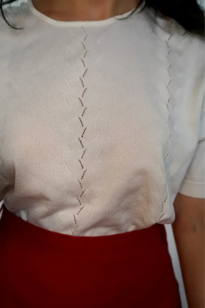 Pull vintage manches courtes - photo numéro 5