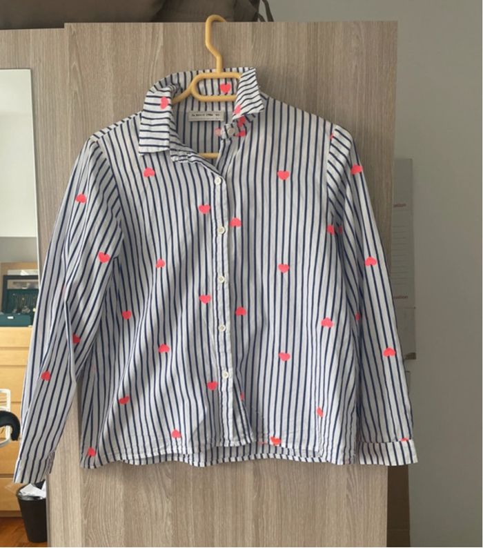 Chemise manche longue avec cœur