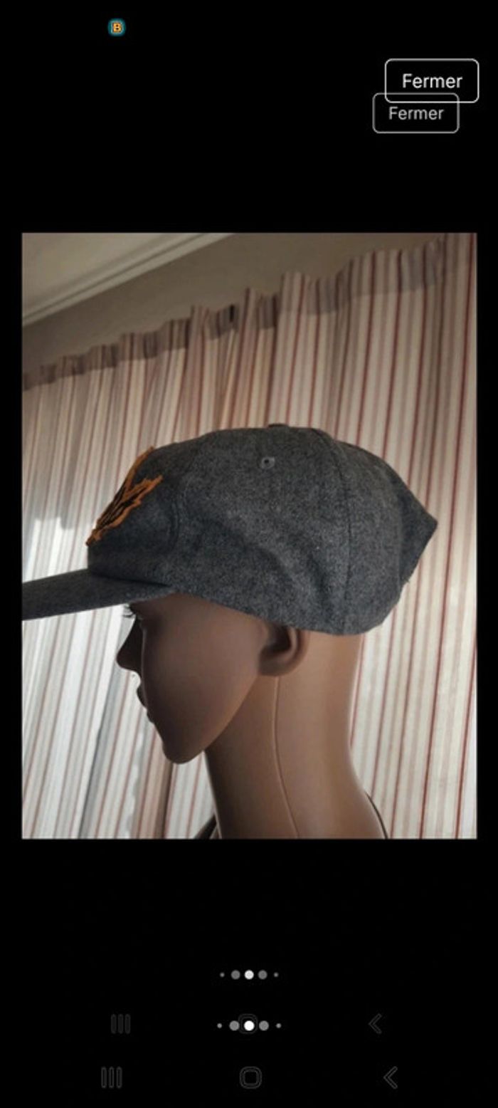 Casquette grise Ripndip réglable en 50% laine - photo numéro 7