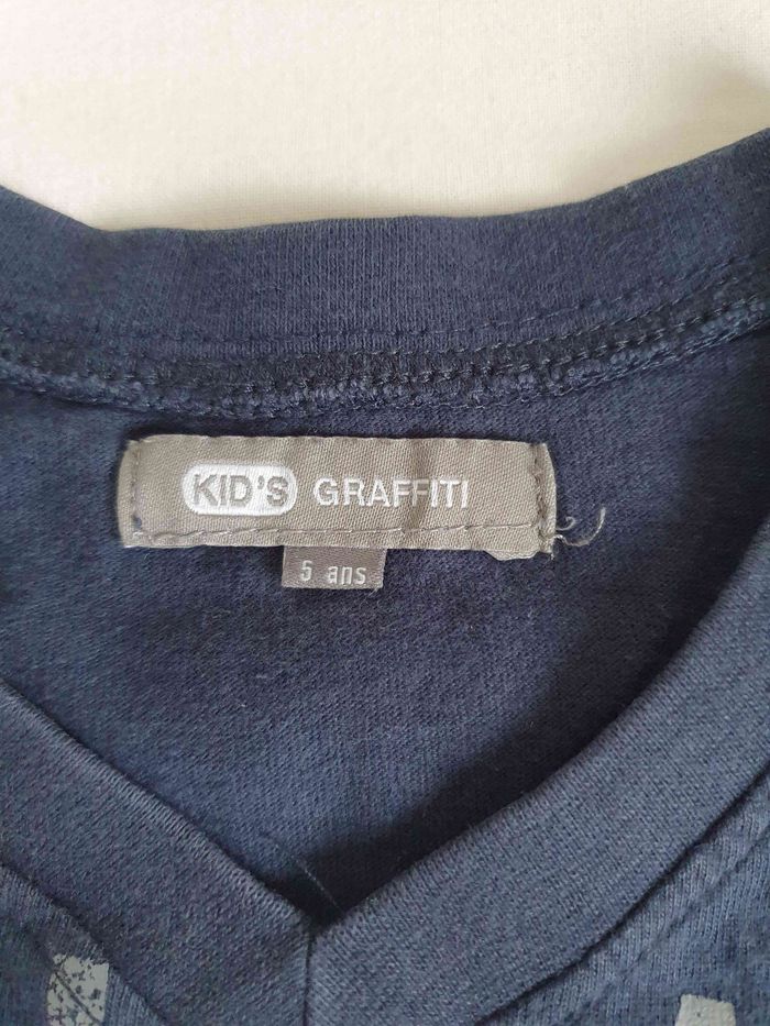 T-shirt ML Col V - Z - 5 ans - photo numéro 3