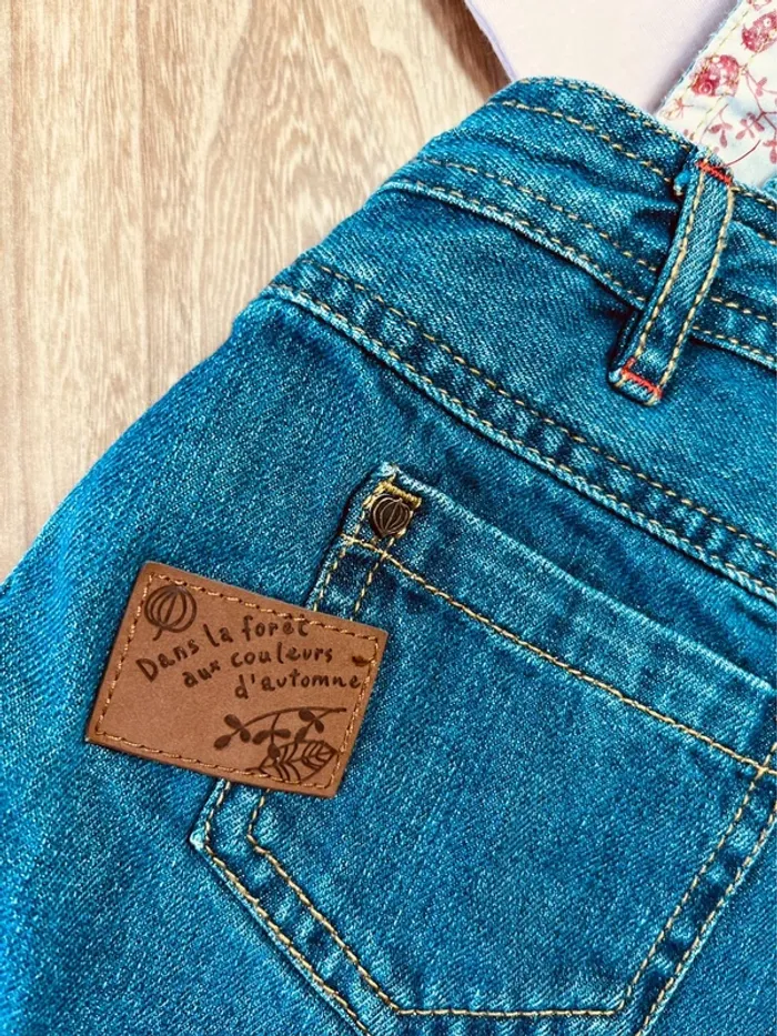 Taille 4 ans tenue 3 pièces fille Sergent major Kiabi rose pâle et bleu jean * fox * 🩷 - photo numéro 7