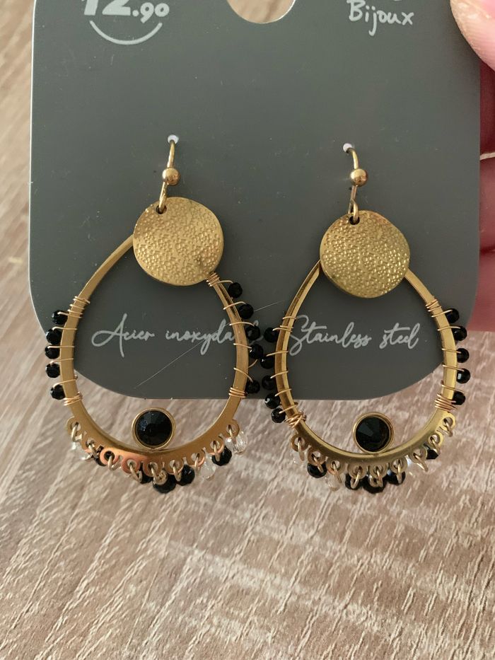 Boucles d’oreilles acier inoxydable - photo numéro 2